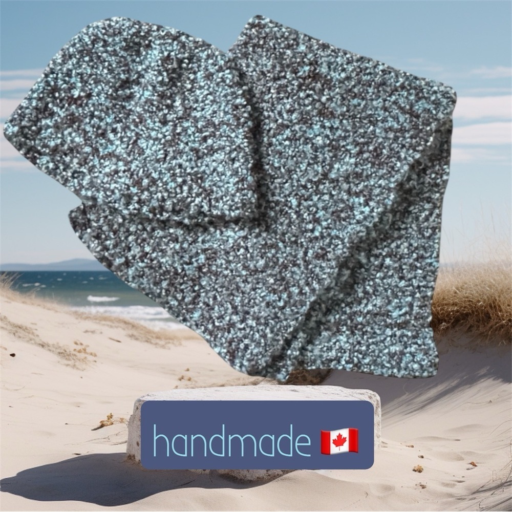 🆕 Elegant Gray and Teal Hat & Scarf Set